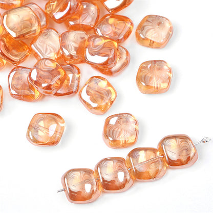 Lrregular Rhombus Glass Fantasy Beads Crystal Beads