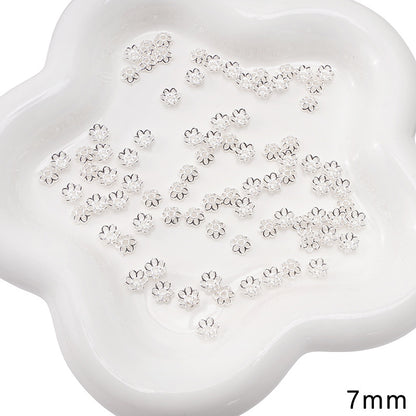 Alloy Receptacle Lotus Beaded Spacer Beads