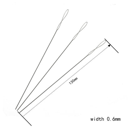 Large-Eye Twisted Beading Needles Beading Tools