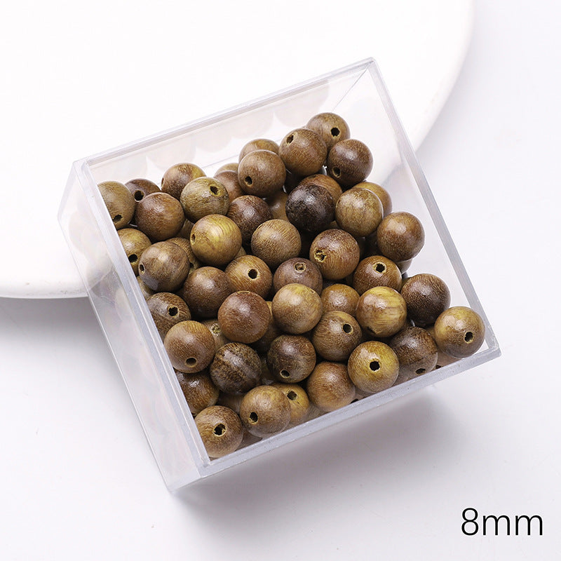 Retro Wooden Milky Bamboo Wooden Beads Bead Making Kit