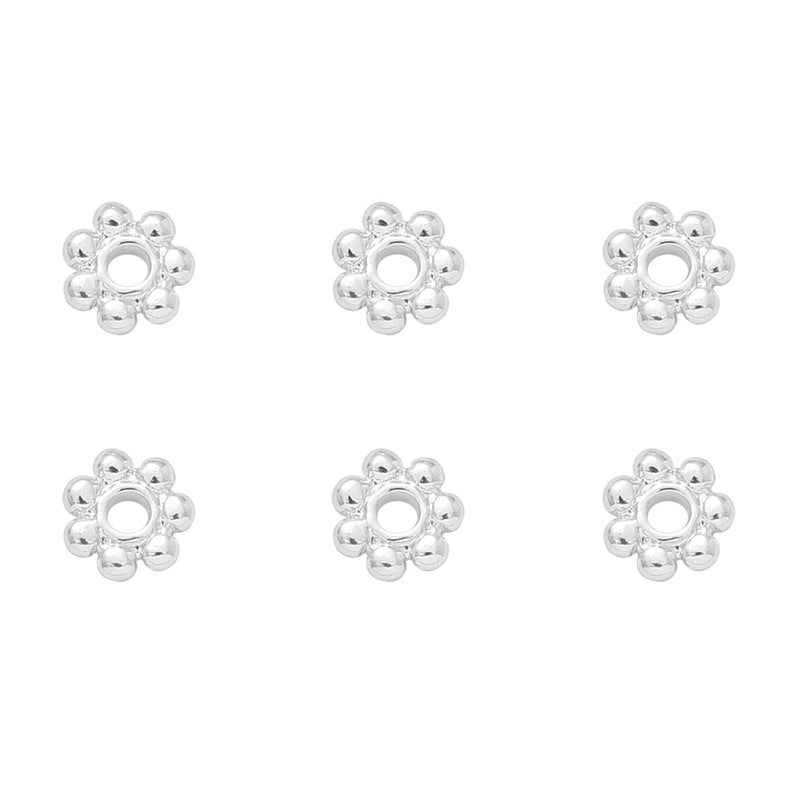 14K Gold-Plated Snowflake Spacer Beads