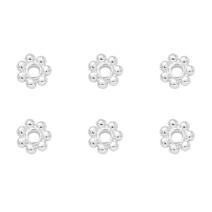 14K Gold-Plated Snowflake Spacer Beads