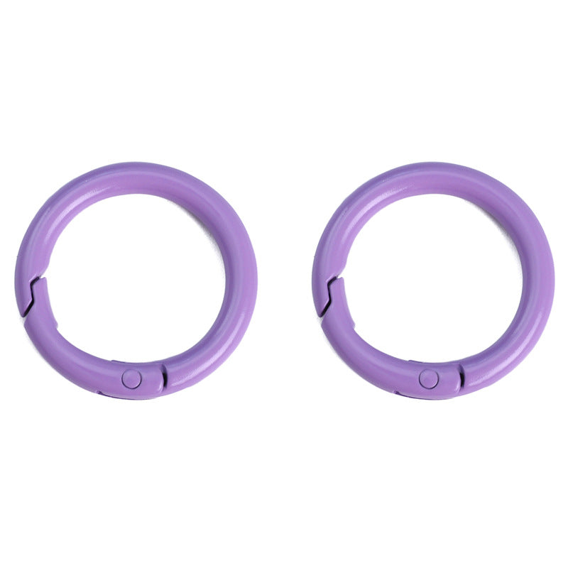 Alloy Spring Ring Clasps Keychain (Painted Finish, 30mm)