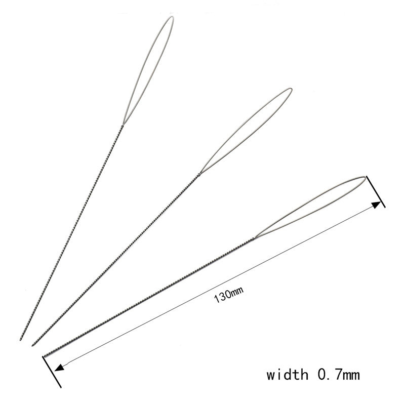 Large-Eye Twisted Beading Needles Beading Tools