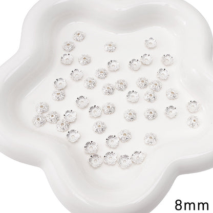 Alloy Receptacle Lotus Beaded Spacer Beads