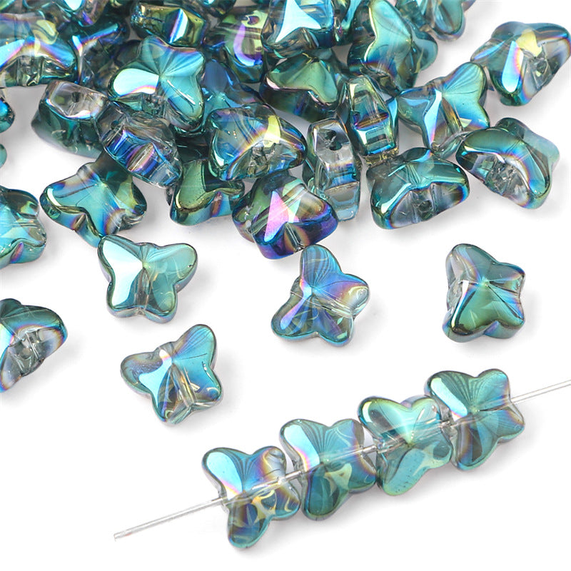 Glass Butterfly Crystal Beads Jewelry Making Accessories