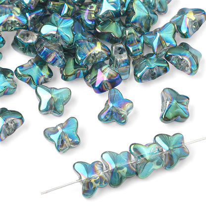 Glass Butterfly Crystal Beads Jewelry Making Accessories