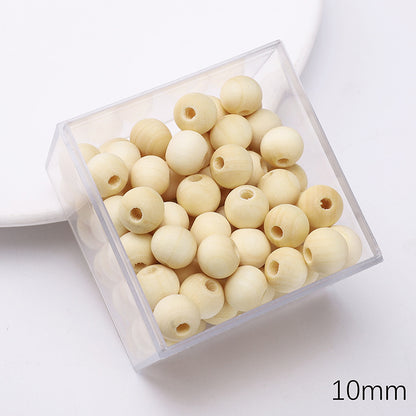 Retro Wooden Milky Bamboo Wooden Beads Bead Making Kit