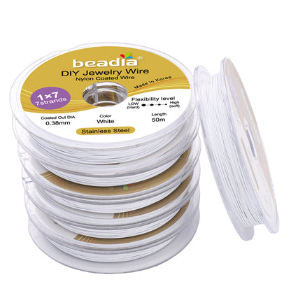 Stainless Steel Gold-Colored Flexible Wire for Jewelry Making