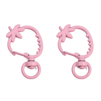 Spray Paint Color Strawberry-Shaped Keychains