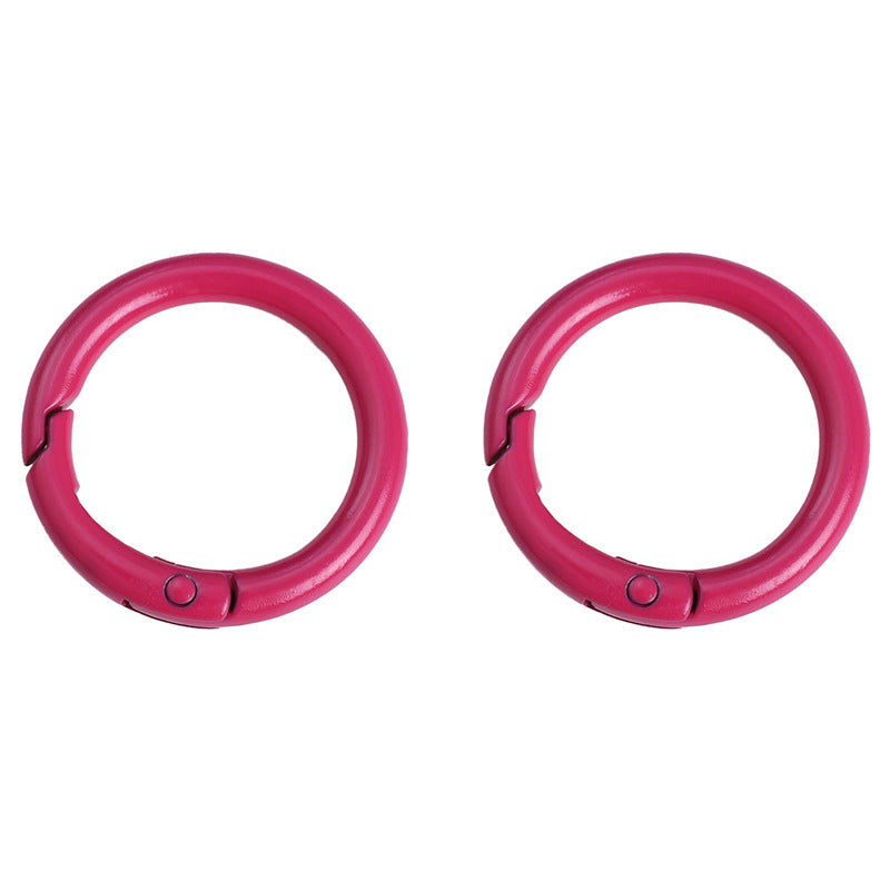 Alloy Spring Ring Clasps Keychain (Painted Finish, 30mm)