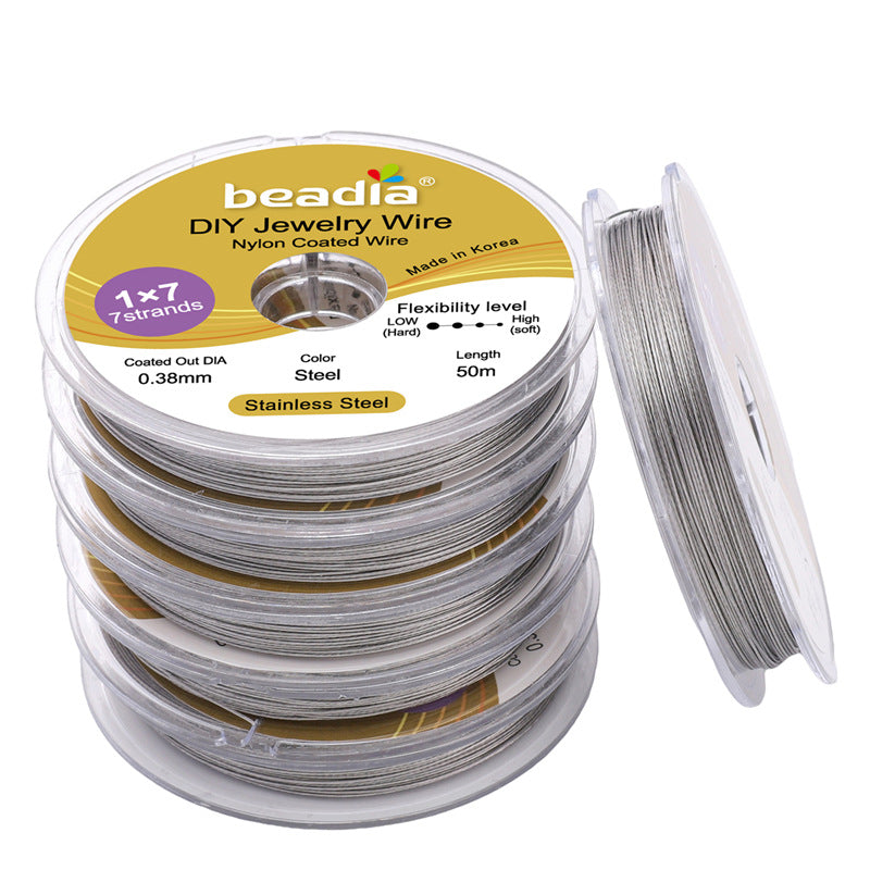 Stainless Steel Gold-Colored Flexible Wire for Jewelry Making