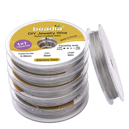 Stainless Steel Gold-Colored Flexible Wire for Jewelry Making