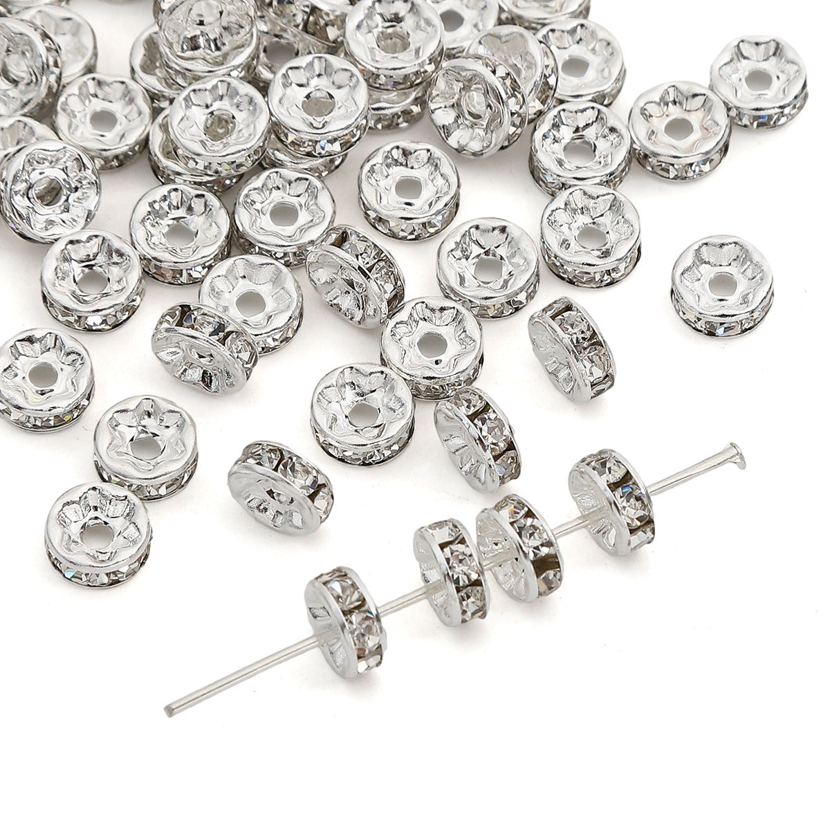 Copper Diamond Spacer Beads Washer Beads Making Kit