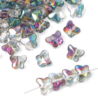 Glass Butterfly Crystal Beads Jewelry Making Accessories