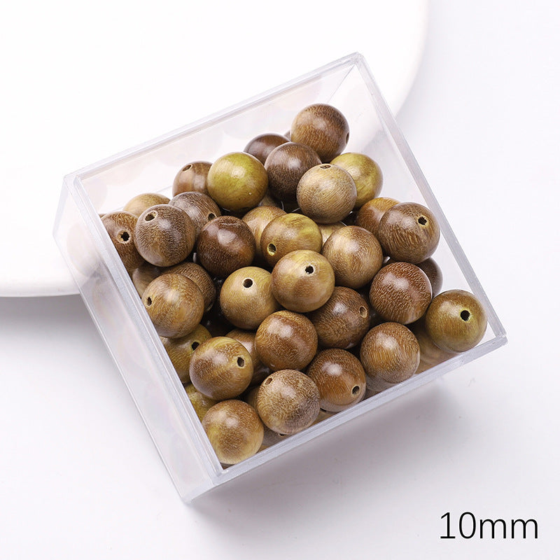 Retro Wooden Milky Bamboo Wooden Beads Bead Making Kit