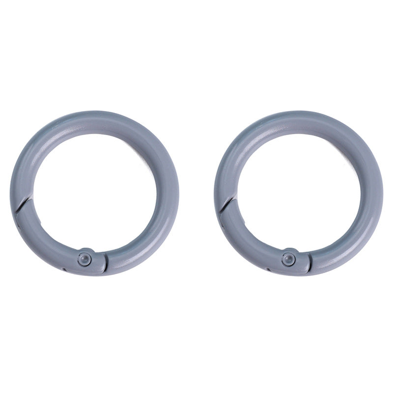 Alloy Spring Ring Clasps Keychain (Painted Finish, 30mm)