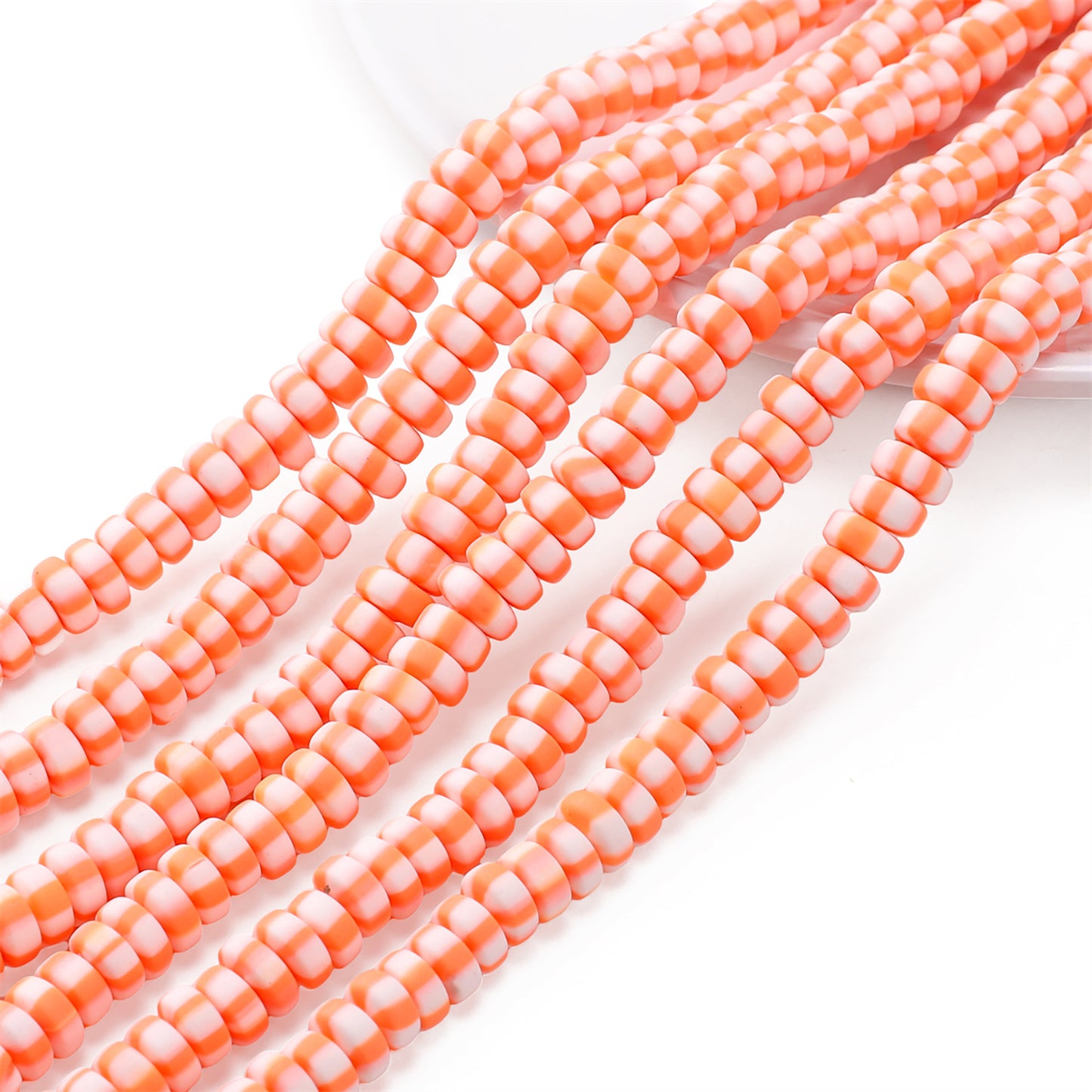 Polymer Clay Flat Rondelle Beads DIY Jewelry Kit
