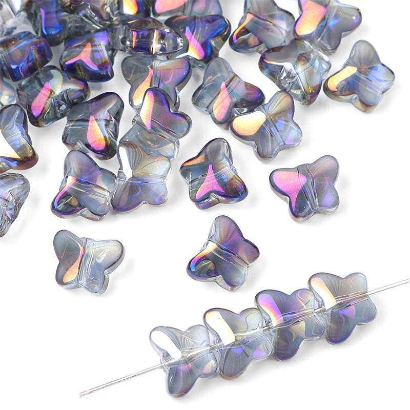 Glass Butterfly Crystal Beads Jewelry Making Accessories