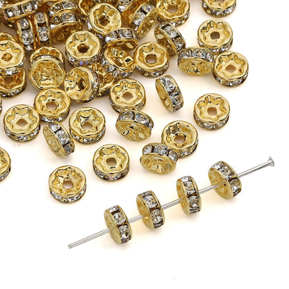 Copper Diamond Spacer Beads Washer Beads Making Kit