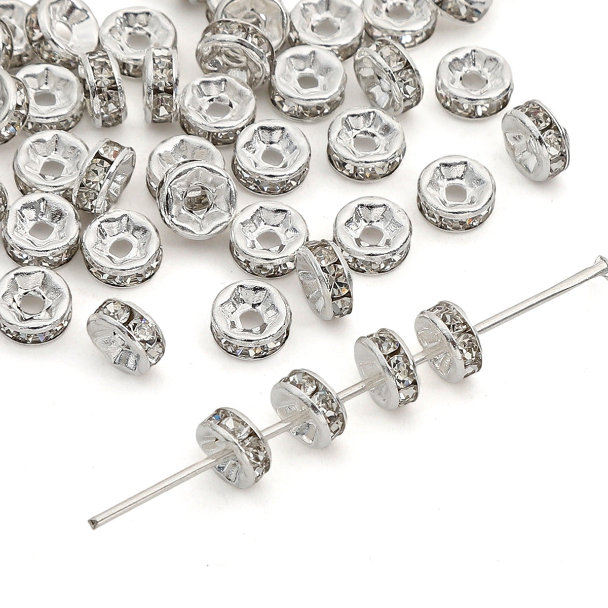 Copper Diamond Spacer Beads Washer Beads Making Kit