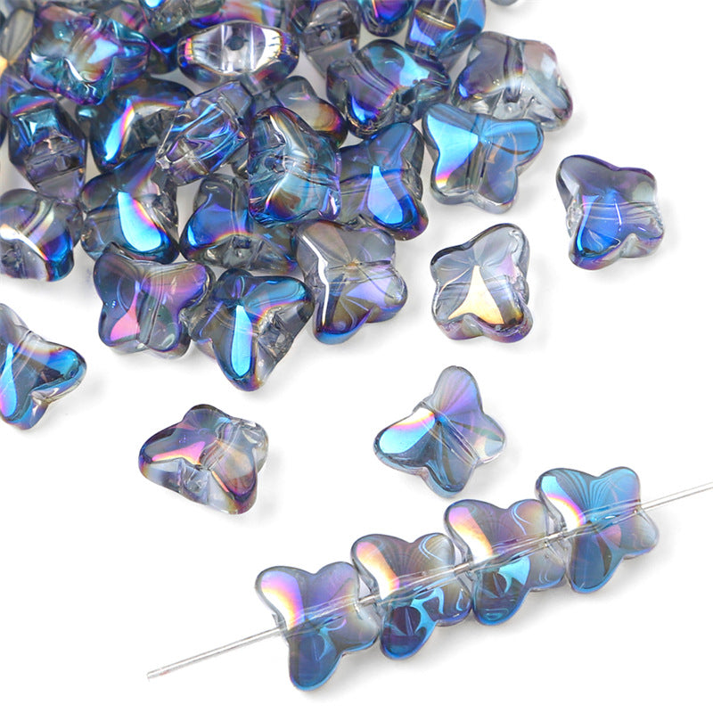 Glass Butterfly Crystal Beads Jewelry Making Accessories