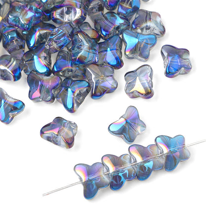 Glass Butterfly Crystal Beads Jewelry Making Accessories