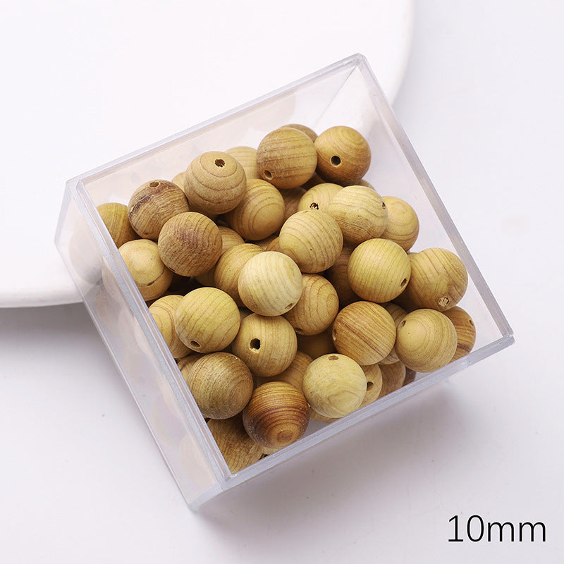 Retro Wooden Milky Bamboo Wooden Beads Bead Making Kit