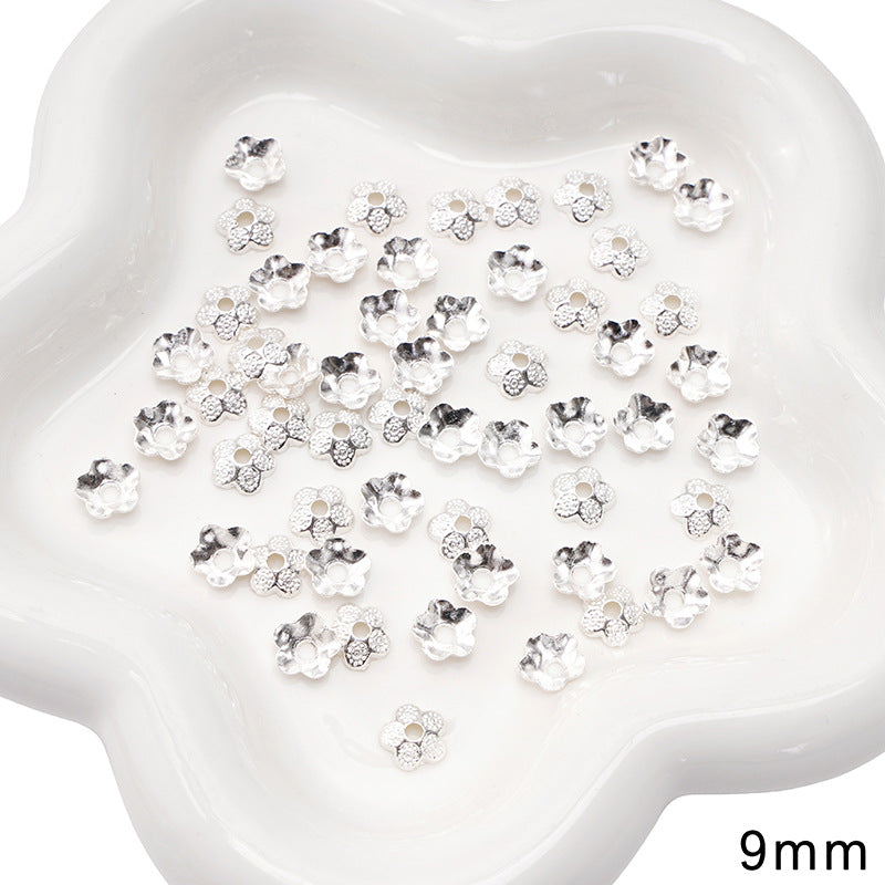 Alloy Receptacle Lotus Beaded Spacer Beads