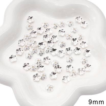 Alloy Receptacle Lotus Beaded Spacer Beads