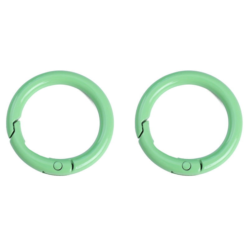 Alloy Spring Ring Clasps Keychain (Painted Finish, 30mm)