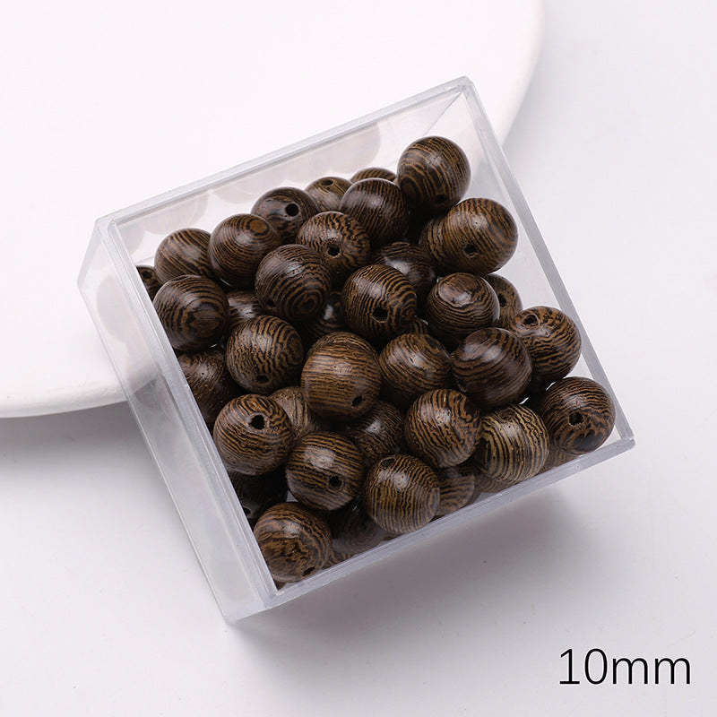 Retro Wooden Milky Bamboo Wooden Beads Bead Making Kit