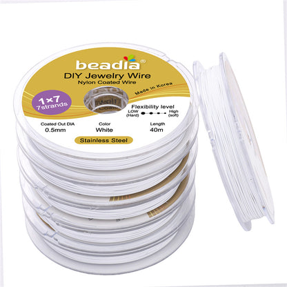 Stainless Steel Gold-Colored Flexible Wire for Jewelry Making