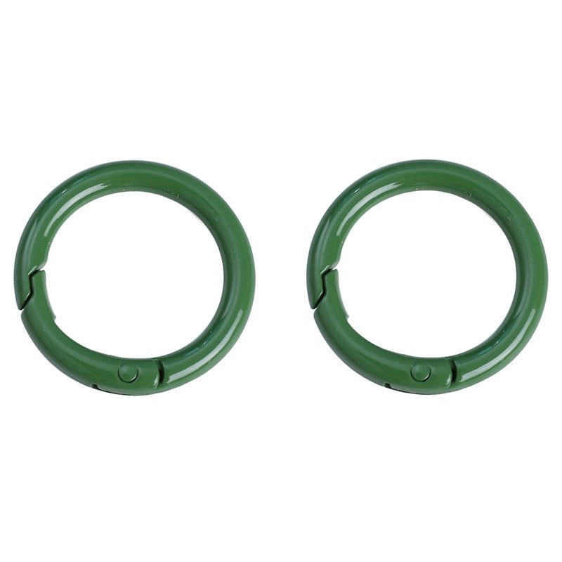Alloy Spring Ring Clasps Keychain (Painted Finish, 30mm)