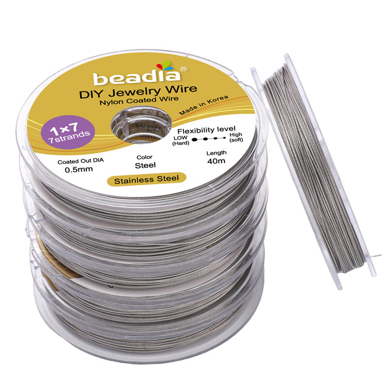 Stainless Steel Gold-Colored Flexible Wire for Jewelry Making