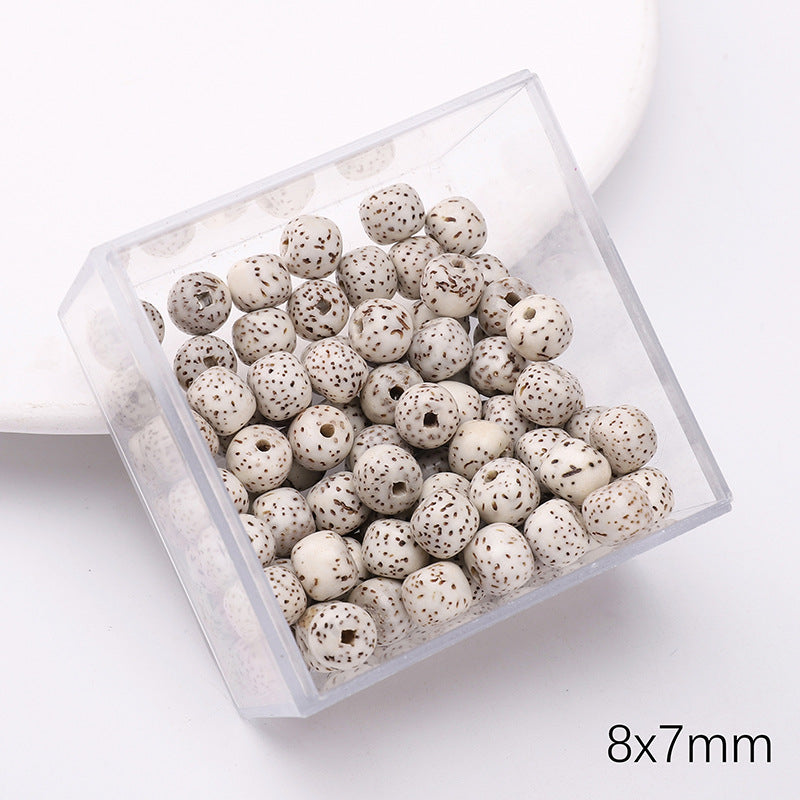 Retro Wooden Milky Bamboo Wooden Beads Bead Making Kit
