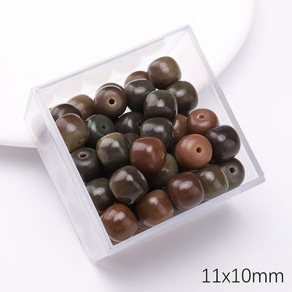 Retro Wooden Milky Bamboo Wooden Beads Bead Making Kit