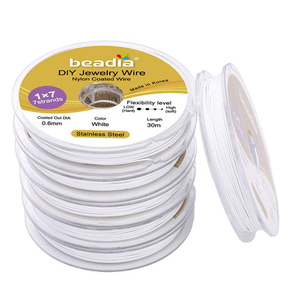 Stainless Steel Gold-Colored Flexible Wire for Jewelry Making