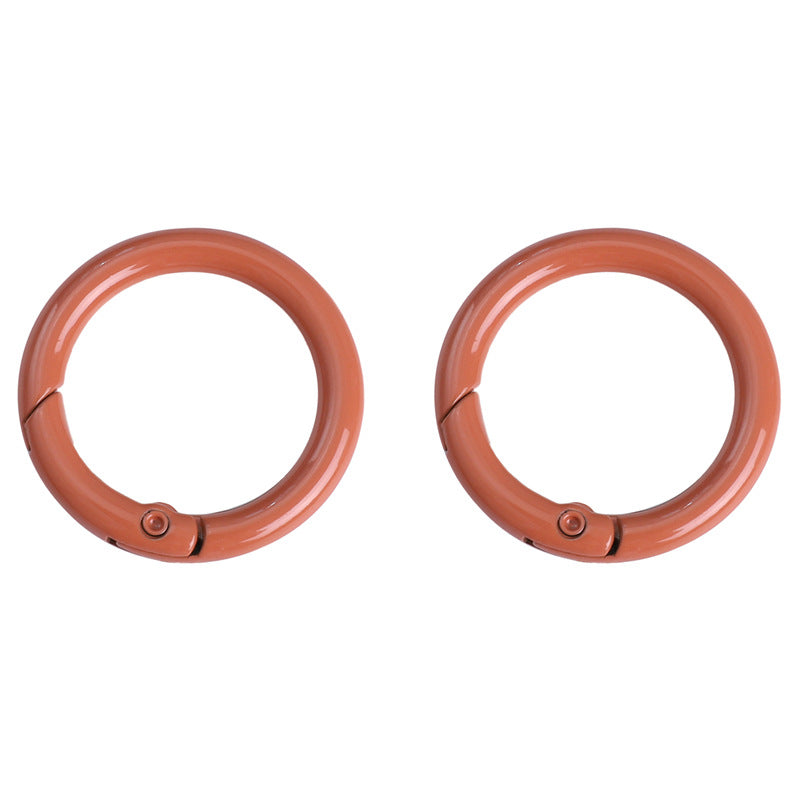 Alloy Spring Ring Clasps Keychain (Painted Finish, 30mm)