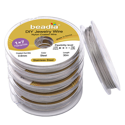 Stainless Steel Gold-Colored Flexible Wire for Jewelry Making