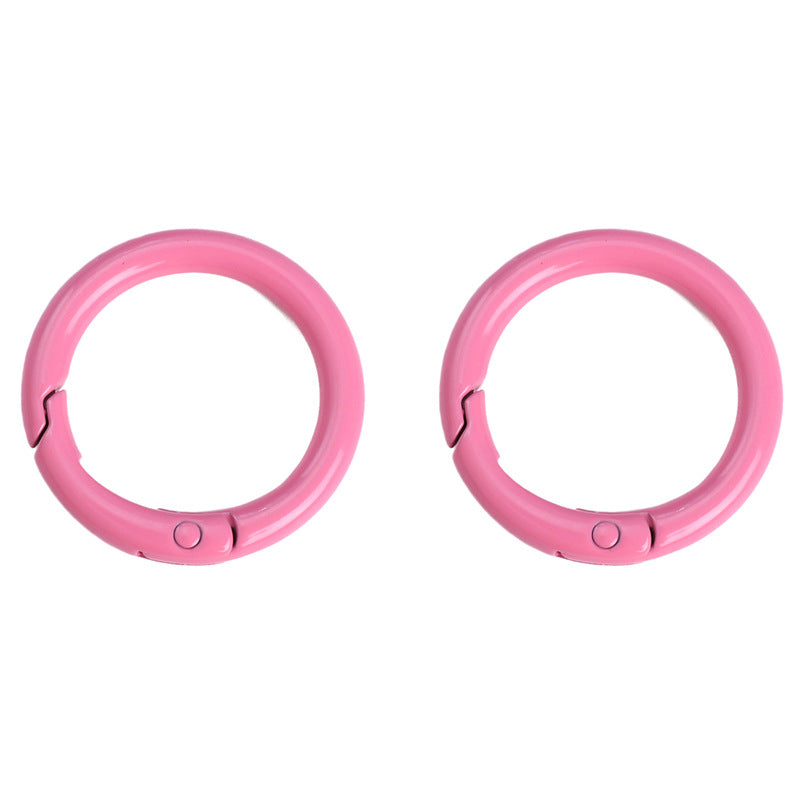 Alloy Spring Ring Clasps Keychain (Painted Finish, 30mm)