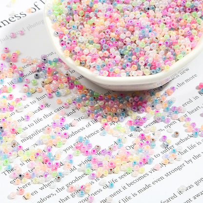 2 3mm Glass Cream Pony Beads Jewelry Wholesalers