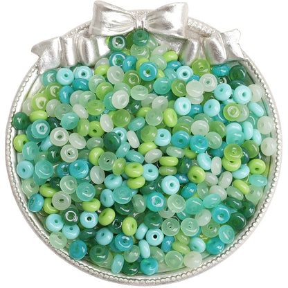6x3mm Wheel Beads Glass Pony Beads Bracelet Making Supplie
