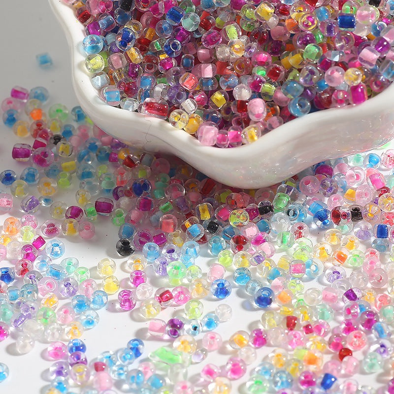 2-4mm Dyed-Core Glass Seed Beads Beading Kits