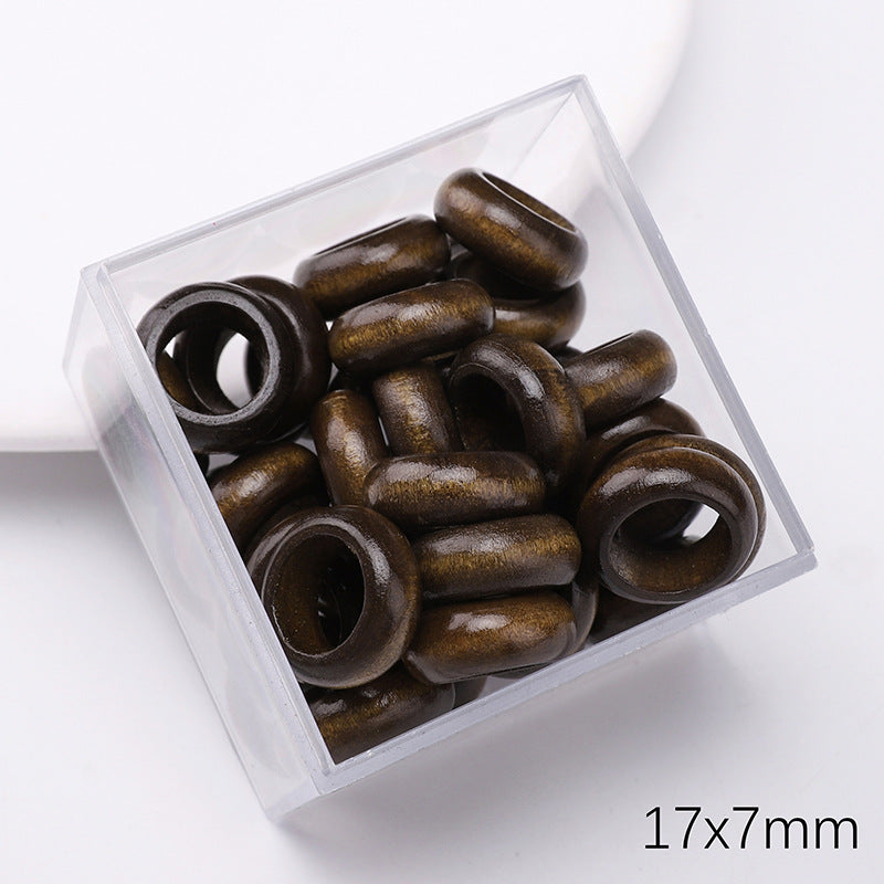 Retro Wooden Milky Bamboo Wooden Beads Bead Making Kit