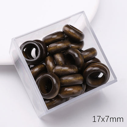 Retro Wooden Milky Bamboo Wooden Beads Bead Making Kit