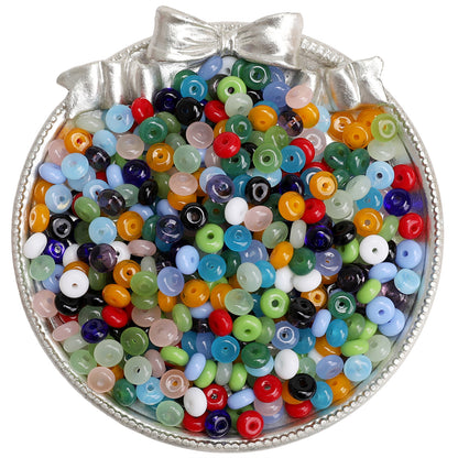 6x3mm Wheel Beads Glass Pony Beads Bracelet Making Supplie