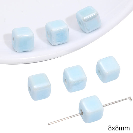 Small Cube Beads Jewelry Making Supplies