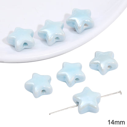 Pentagram Blues Beads Jewelry Making Supplies