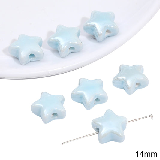 Pentagram Blues Beads Jewelry Making Supplies